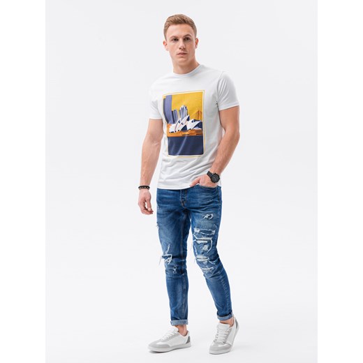 T-shirt męski Ombre z krótkimi rękawami