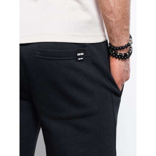 Spodnie męskie dresowe - czarne V3 P866 M ombre