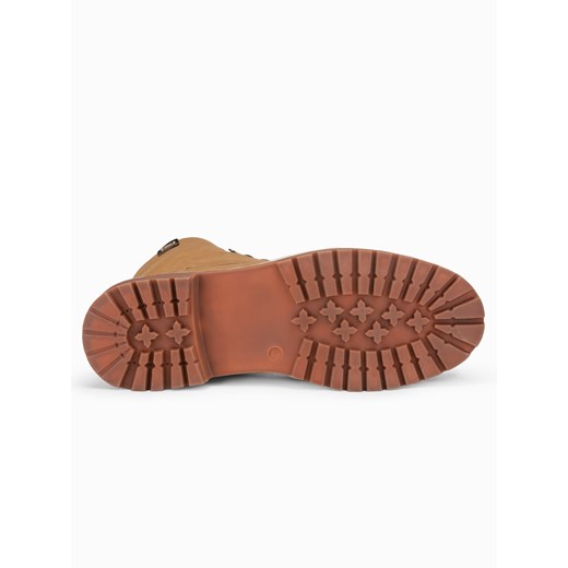 Buty męskie zimowe trapery - camel V1 T314 42 ombre
