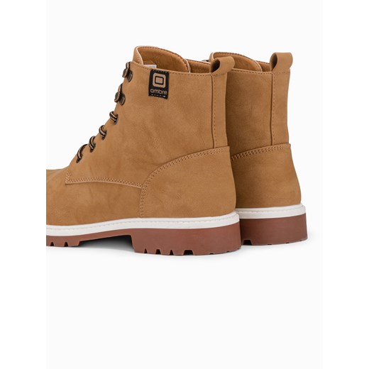 Buty męskie zimowe trapery - camel V1 T314 40 ombre