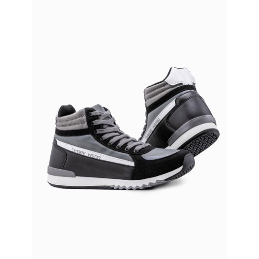 Buty męskie sneakersy za kostkę - szare V1 T358 41 ombre