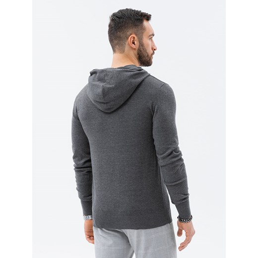 Sweter męski Ombre szary młodzieżowy bawełniany