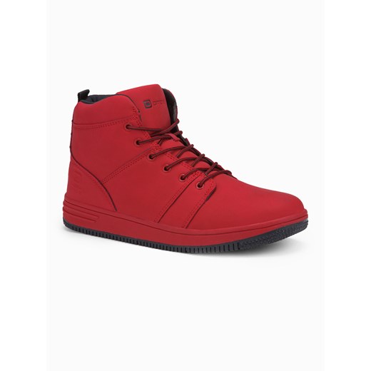 Buty męskie sneakersy - czerwone V1 T311 40 ombre