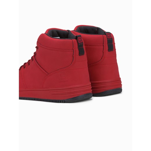 Buty męskie sneakersy - czerwone V1 T311 41 ombre