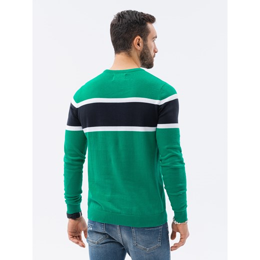 Sweter męski - zielony V4 E190 XXL wyprzedaż ombre