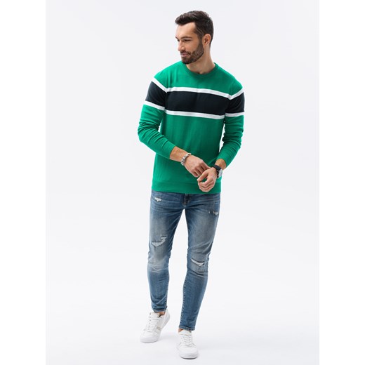 Sweter męski - zielony V4 E190 XXL okazja ombre