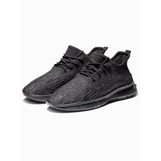 Buty męskie sneakersy - czarne V4 T388 40 ombre