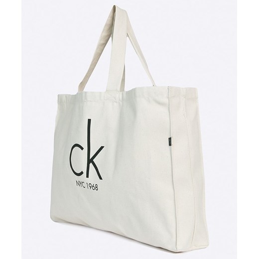 TORBA SHOPPER CALVIN KLEIN JEANS CANVAS NATURAL Calvin Klein one size promocja DRESSU