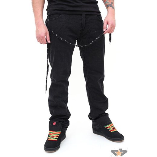 spodnie męskie -dżinsy- FOX - Selecter - PUNK BLACK