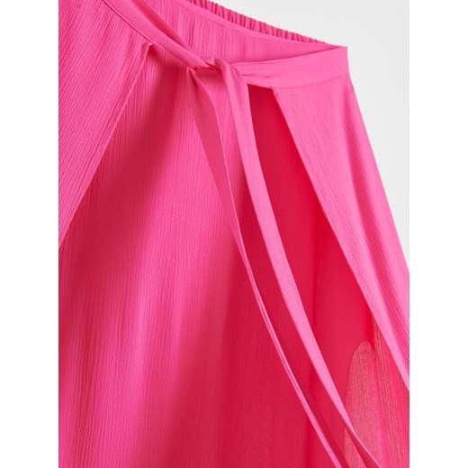 Reserved - Spódnica maxi z wiązaniem - Różowy Reserved L Reserved