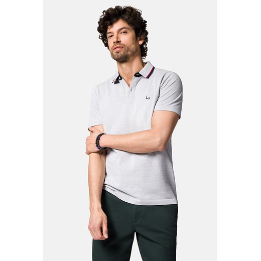 Koszulka Polo Bawełniana Jasnoszara Tom ze sklepu Lancerto S.A. w kategorii T-shirty męskie - zdjęcie 159052352