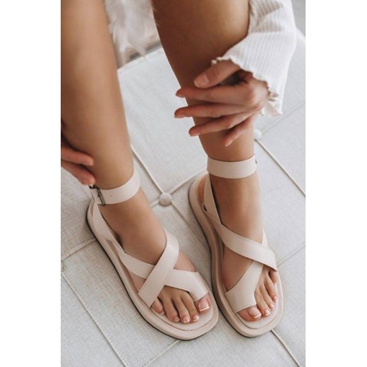 Sandały RANTIKA BEIGE 36 wyprzedaż Ivet Shop