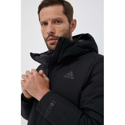 adidas kurtka puchowa męska kolor czarny zimowa M ANSWEAR.com