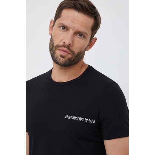 Emporio Armani t-shirt męski w nadruki 
