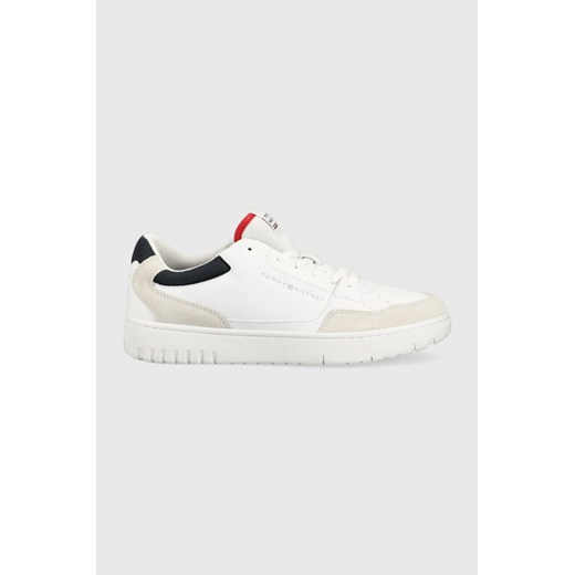 Tommy Hilfiger sneakersy TH BASKET CORE RWB kolor biały FM0FM04730 ze sklepu ANSWEAR.com w kategorii Buty sportowe męskie - zdjęcie 159067081