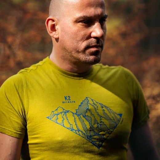 T-shirt męski Alpinus z krótkim rękawem z napisami 
