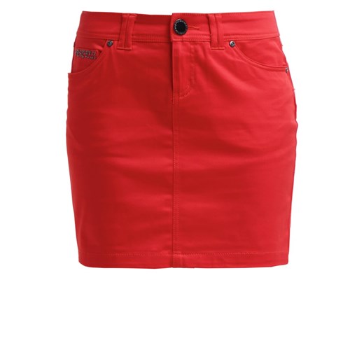 Morgan JACINO Spódnica jeansowa rouge zalando czerwony abstrakcyjne wzory