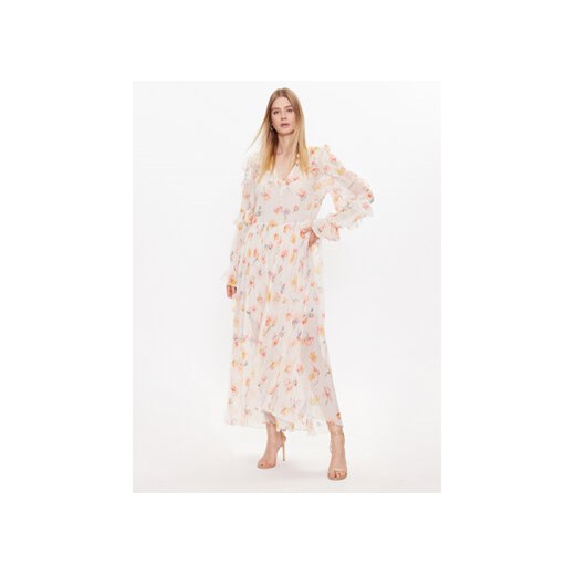 Sukienka Zadig&voltaire w kwiaty z długim rękawem w serek maxi