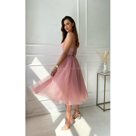 Sukienka pudrowa tiulowa Lili Butik Lalala L butiklalala