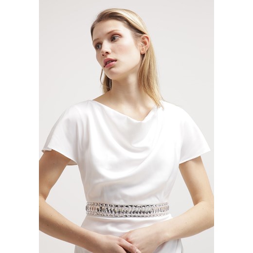 Young Couture by Barbara Schwarzer Sukienka koktajlowa white zalando bezowy krótkie