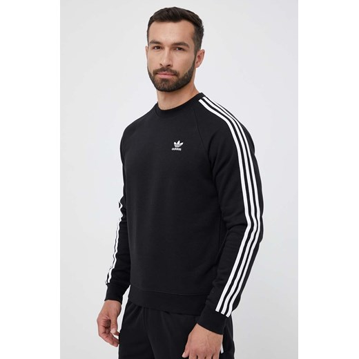 adidas Originals bluza męska kolor czarny z aplikacją ze sklepu ANSWEAR.com w kategorii Bluzy męskie - zdjęcie 159097582