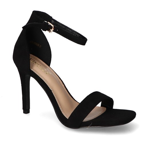 Sandały Vinceza 23-20166BK Czarne zamsz ze sklepu Arturo-obuwie w kategorii Sandały damskie - zdjęcie 159105124