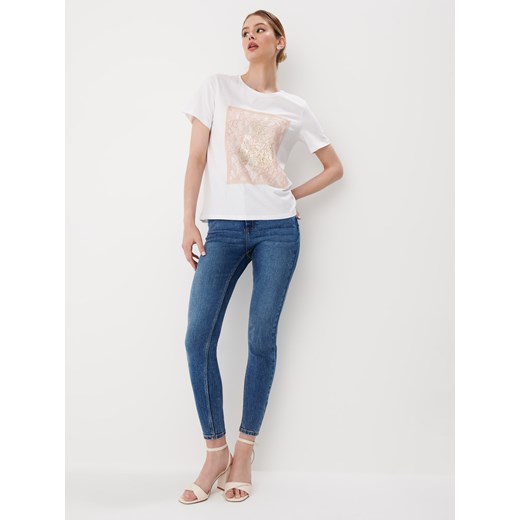 Mohito - T-shirt z printem - Biały Mohito XL Mohito