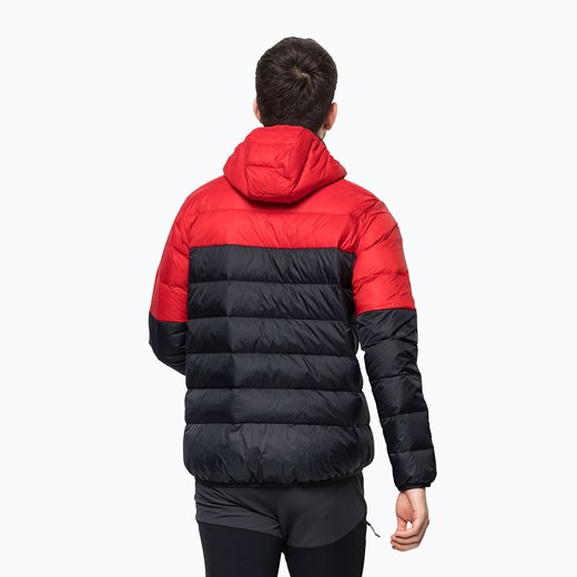 Kurtka puchowa męska Jack Wolfskin Dna Tundra Down Hoody czarno-czerwona Jack Wolfskin S promocja sportano.pl