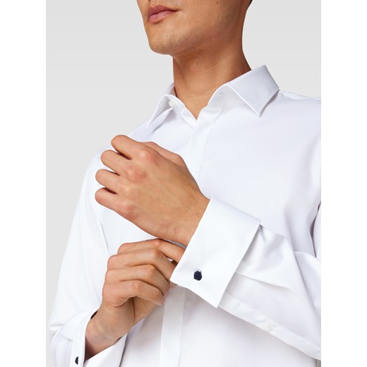 Koszula biznesowa o kroju slim fit z kołnierzykiem typu kent Jake*s 41/42 Peek&Cloppenburg