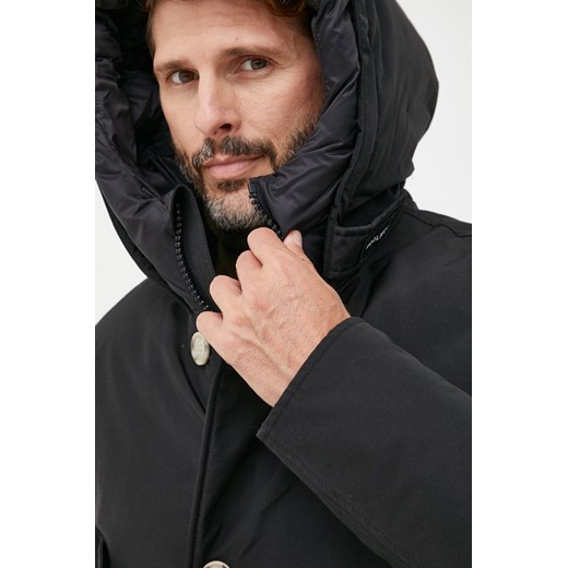 Woolrich kurtka puchowa męska kolor czarny zimowa Woolrich XL ANSWEAR.com promocyjna cena