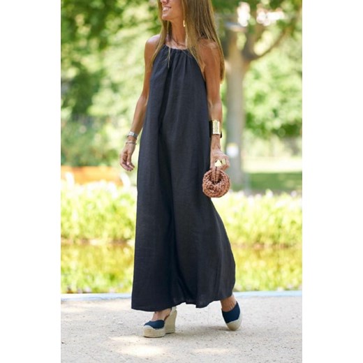 IVET sukienka maxi oversize'owa na ramiączkach