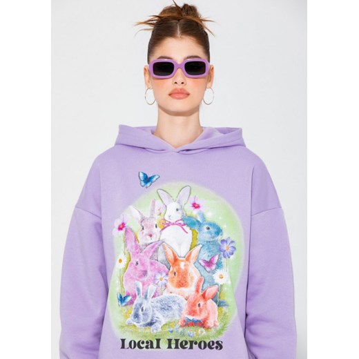 Damska bluza dresowa nierozpinana z kapturem LOCAL HEROES BUNNIES FANTASY HOODIE Local Heroes XS Sportstylestory.com okazyjna cena
