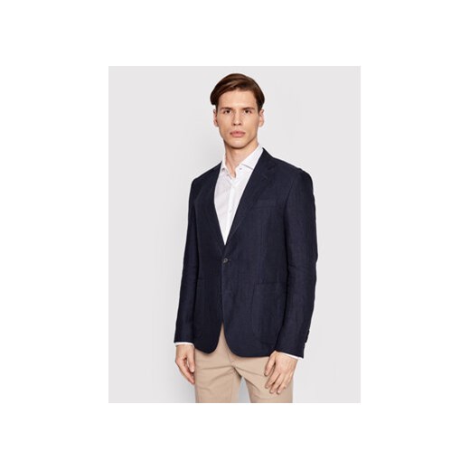 JOOP! Marynarka 17 Jb-47Hoverest 30026613 Granatowy Slim Fit Joop! 56 wyprzedaż MODIVO