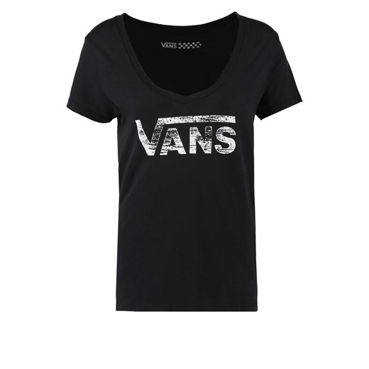 Vans Tshirt z nadrukiem black zalando czarny abstrakcyjne wzory