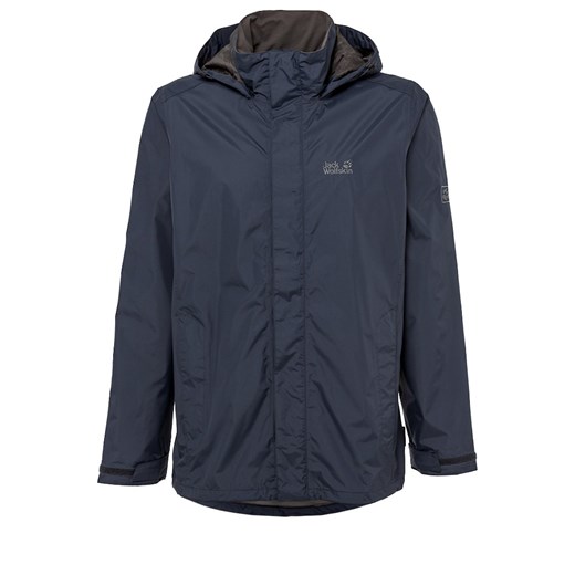 Jack Wolfskin POURING RAIN Kurtka hardshell night blue zalando szary długie