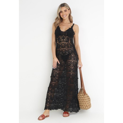 Czarna Sukienka Resource ze sklepu Born2be Odzież w kategorii Sukienki - zdjęcie 159165101