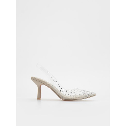 Reserved - Transparentne czółenka - Biały Reserved 36 Reserved