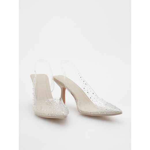 Reserved - Transparentne czółenka - Biały Reserved 36 Reserved