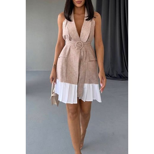 Sukienka JAVERSA BEIGE S Ivet Shop promocja