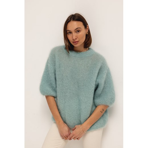 Steven Moherowy Sweter Miętowy Premium : kolor - Steven Moherowy Sweter Miętowy Lorenzo UNI Lorenzo