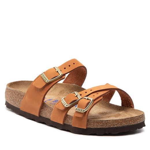 Klapki Birkenstock Franca 1021518 Pecan 38 eobuwie.pl wyprzedaż