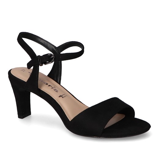 Sandały Tamaris 1-28028-20/001 Czarne zamsz ze sklepu Arturo-obuwie w kategorii Sandały damskie - zdjęcie 159230614