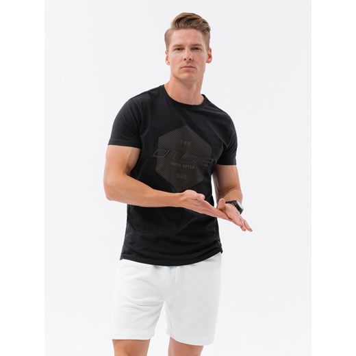 T-shirt męski Ombre bawełniany z krótkimi rękawami 