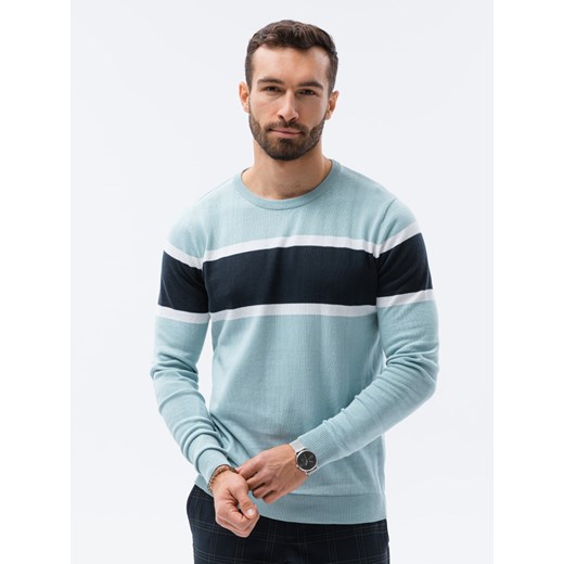 Sweter męski - jasnoniebieski V7 E190 XXL okazja ombre