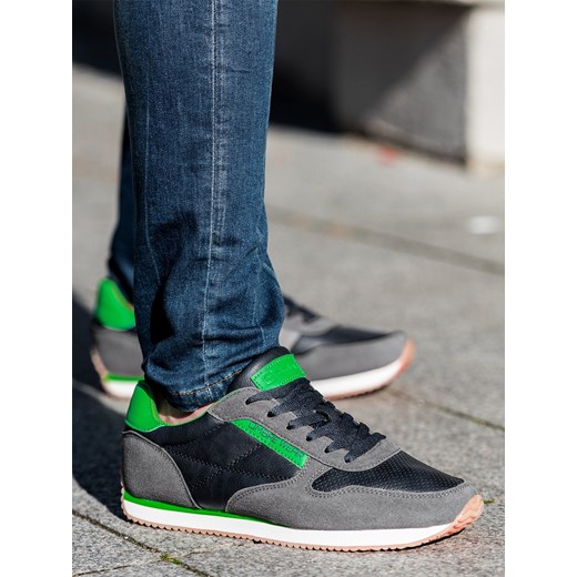 Buty męskie sneakersy - zielone V2 T310 42 okazyjna cena ombre