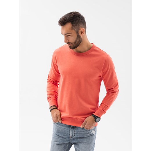 Bluza męska bez kaptura - koralowa V5 B1153 L ombre