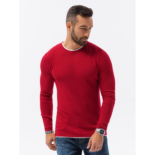 Sweter męski - czerwony V6 E121 L ombre