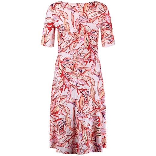 Sukienka Gerry Weber w abstrakcyjne wzory casualowa z okrągłym dekoltem mini 