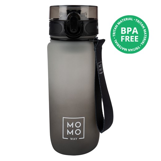 Butelka na wodę 0.6L szaro - czarna | pomysł na prezent | BPA free | Tritan uniwersalny Sklep SOXO