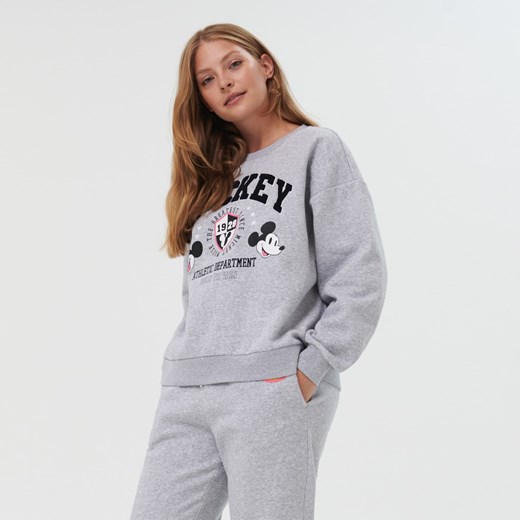 Bluza damska szara Sinsay krótka 